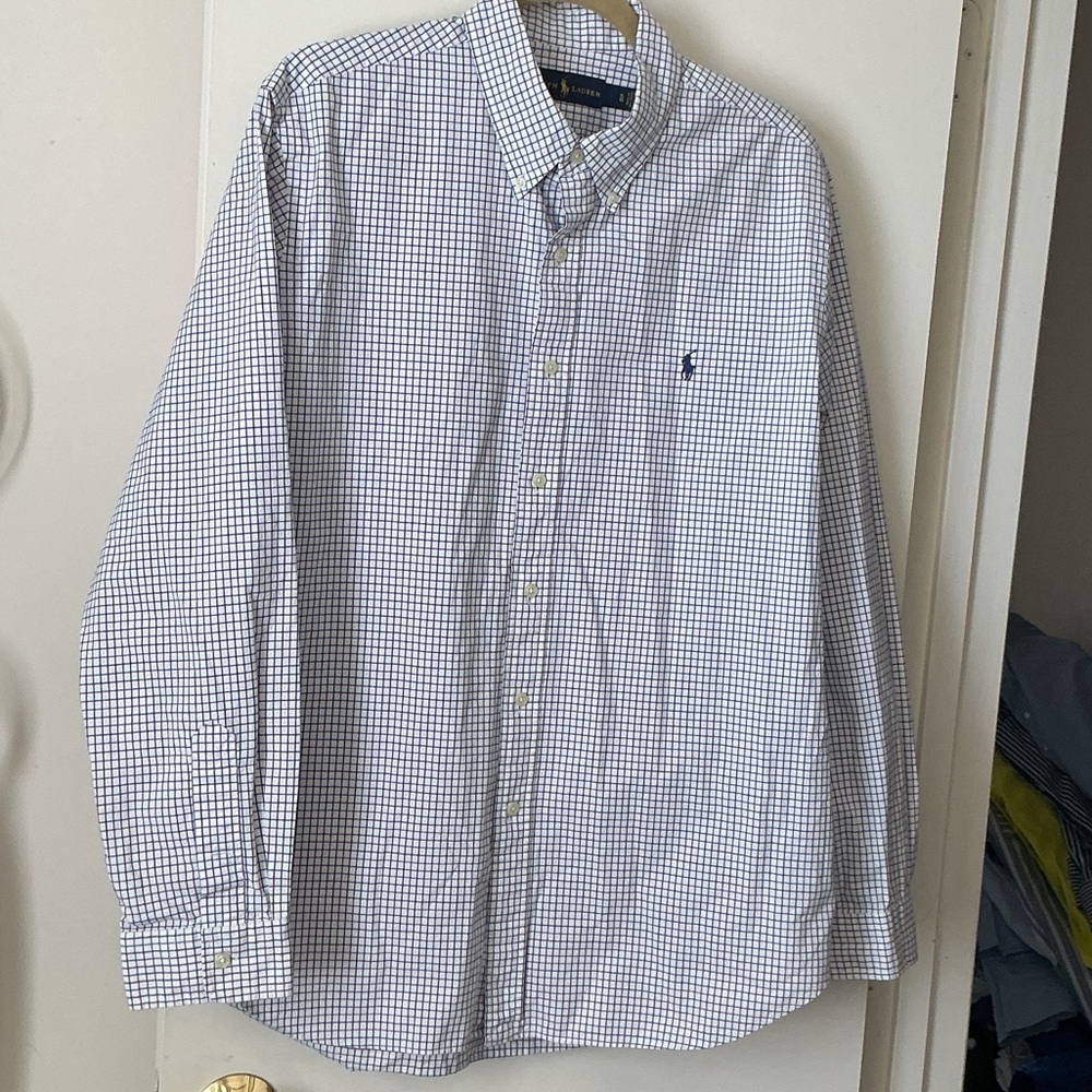 Men's Blue Checkered Shirt